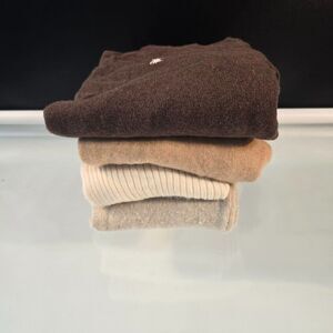 Crafters Cutters Cashmere Wool Sweaters Lot of 4 Repurpose Upcycle Recycle Flaws